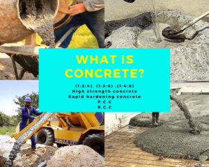 Concrete types and its ingredients