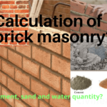 calculation of brick masonry