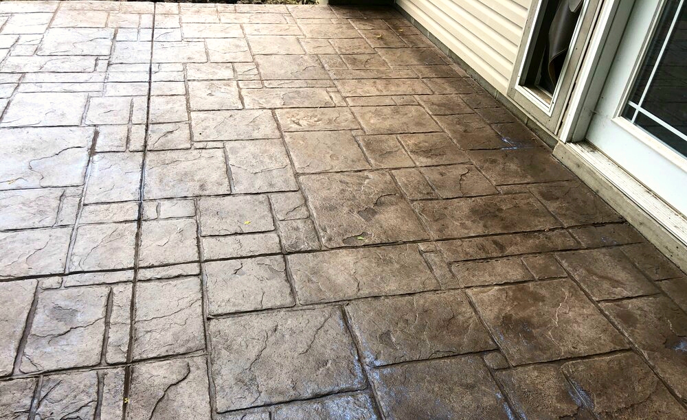 Stamped concrete colors and designs