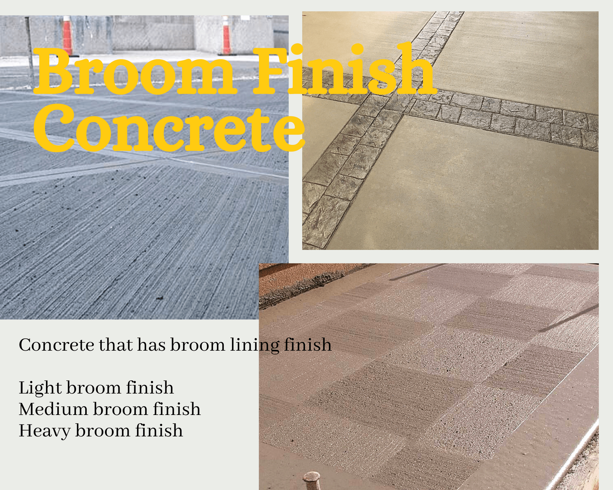 broom finish concrete