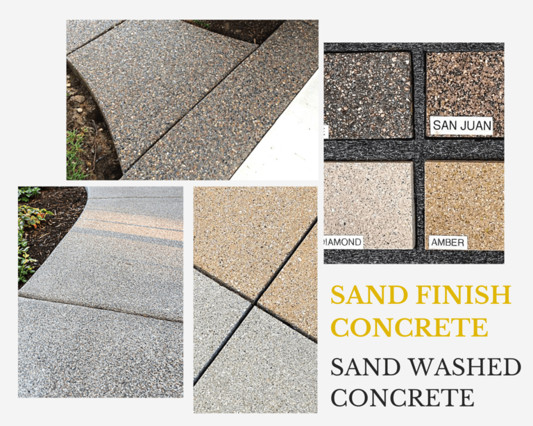 Sand finish concrete - How to get a sand finish on concrete patios?