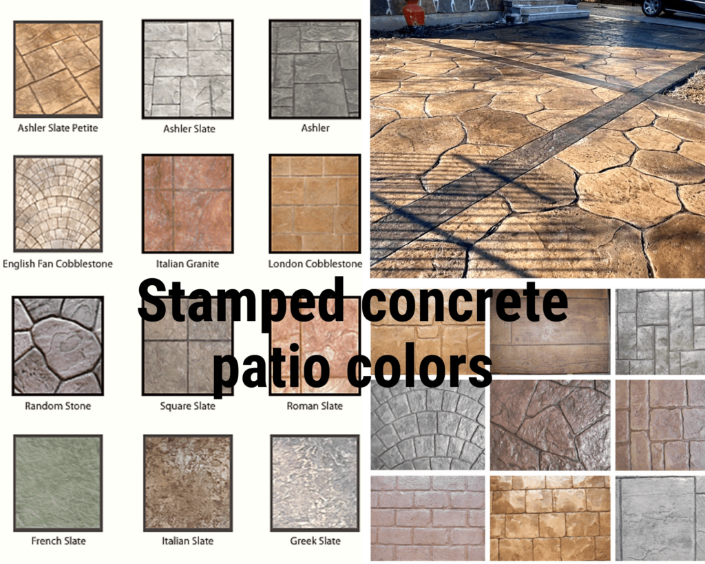 Stamped concrete patio colors