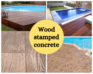 wood stamped concrete