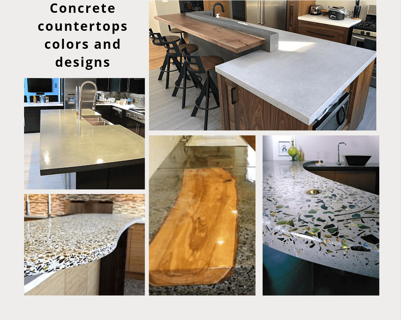Concrete countertops